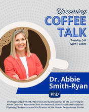 Coffee Talk with Abbie Smith-Ryan, Ph.D. Photo provided by AGHW.