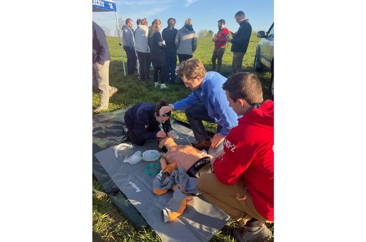 UK emergency medicine residents working through mass casualty simulation with RedSTAR. Photo provided by UK Emergency Medicine. UK emergency medicine residents working through mass casualty simulation with RedSTAR. Photo provided by UK Emergency Medicine.